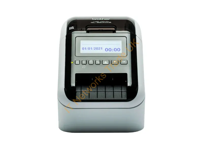 QL820NWBCUA1 - Brother QL-820NWBVMXX1 label printer Direct thermal Colour 300 x 600 DPI 176 mm/sec Wired & Wireless Ethernet LAN DK Wi-Fi Bluetooth