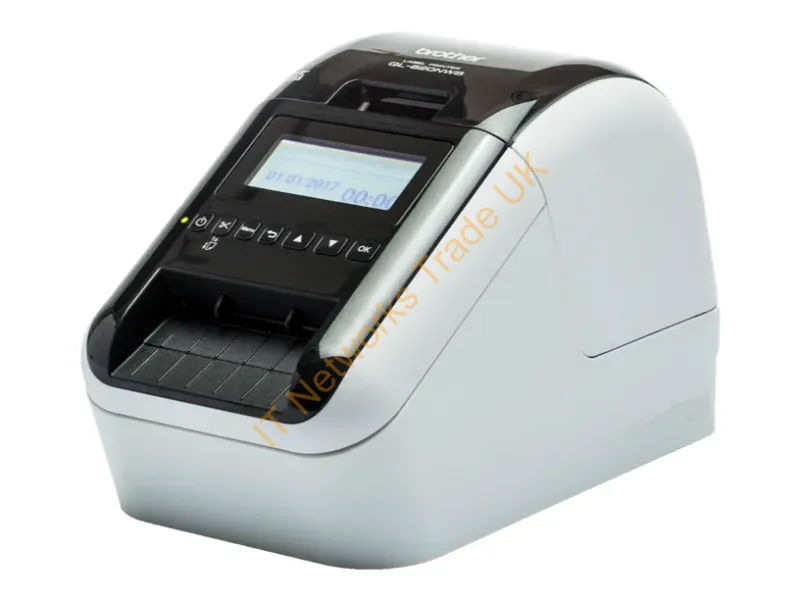 QL820NWBCZW1 - Brother QL-820NW label printer Direct thermal 300 x 600 DPI 176 mm/sec Wired & Wireless DK Wi-Fi Bluetooth