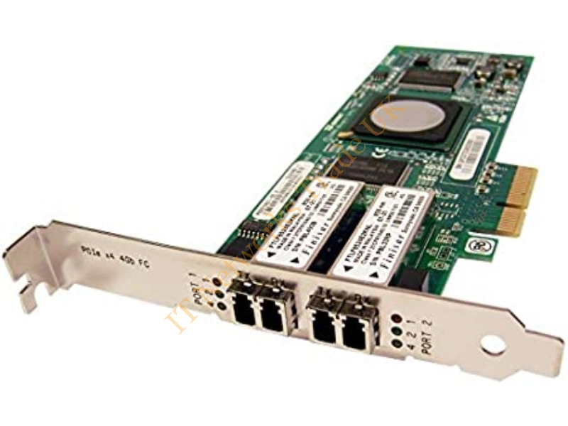 QLE2462-E Qlogic SANBlade 4GB/s Dual Port PCI Express X4 Fibre Channel Host Bus Network Adapter Card