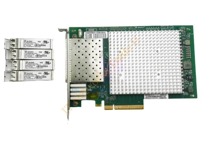 QLE2694-SR Qlogic Quad Port 16Gb/s PCI-Express Gen3 X8 Fibre Channel Host Bus Adapter Fiber Channel Controller