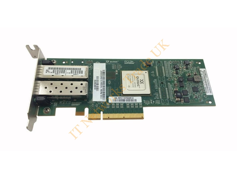 QLE8152-CU-CK Qlogic Dual Port 10Gbps Ethernet to PCIe Converged Network Adapter (CNA)