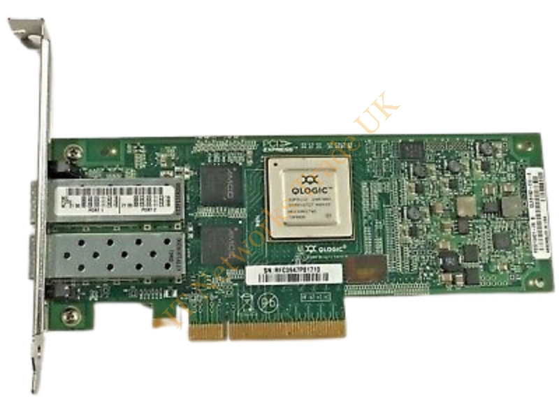 QLE8152-SR-T-N Qlogic 10GBE Dual Port PCI-Express Fibre Channel CNA Adapter Fiber Channel Controller