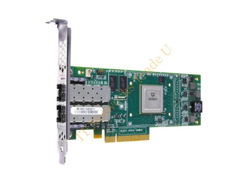 QLE8152-SR Qlogic 10GBE Dual Port PCI Express Fibre Channel CNA Adapter Networking Accessory