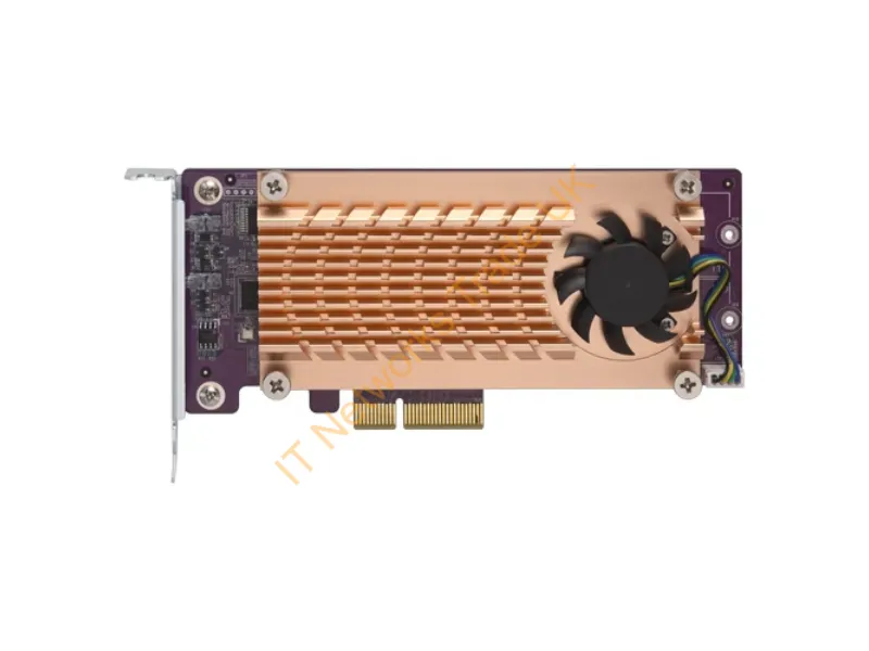 QM2-2S-220A QNAP QM2-2S-220A Dual M.2 22110/2280 SATA SSD Expansion Card I/O Accelerator Card