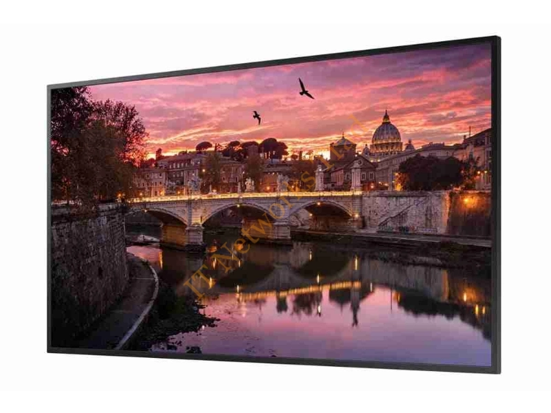 QM55H Samsung SMART Signage 55-inch 3840 x 2160 at 60Hz 4K-UHD DVI-D Display Port / HDMI 2.0 / HDCP2.2 Edge-Lit LED Display