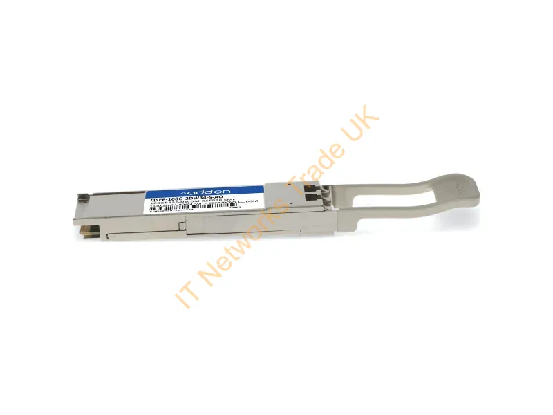 QSFP-100G-2DW34-S-AO - Addon Networks Qsfp-100G-2Dw34-S-Ao Network Transceiver Module Fiber Optic 100000 Mbit/S Qsfp28 1550.12 Nm