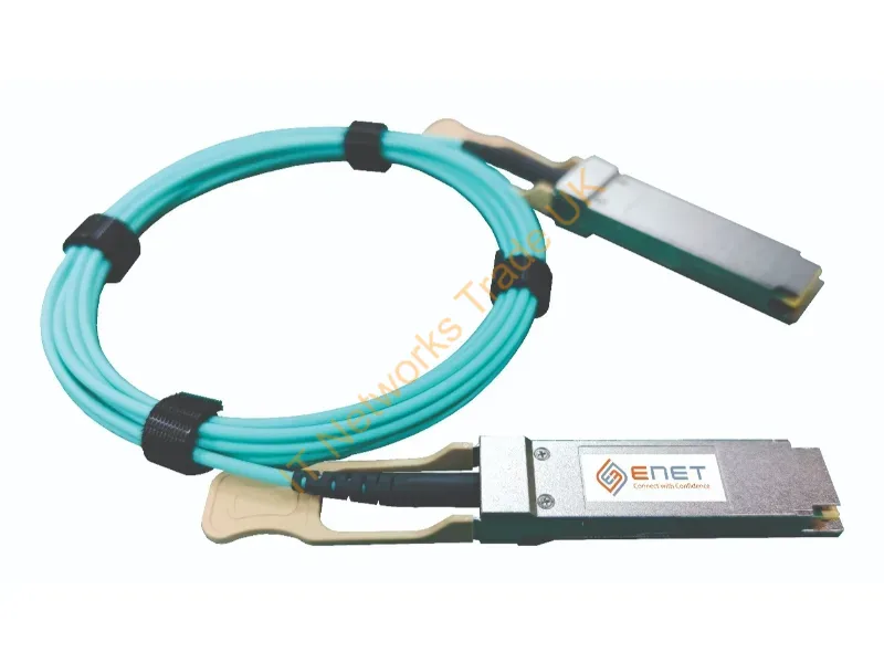QSFP-100G-AOC20M-ENC - Enet Components Qsfp-100G-Aoc20M-Enc Infiniband/Fibre Optic Cable 787.4" (20 M) Qsfp28+ Aoc Aqua Color