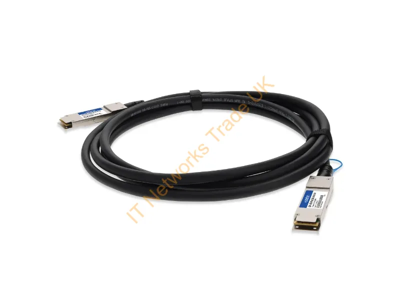 QSFP-100G-PDAC2-5M-AR-WE-AO - Addon Networks Qsfp-100G-Pdac2-5M-Ar-We-Ao Infiniband/Fibre Optic Cable 98.4" (2.5 M) Qsfp28 Dac Black