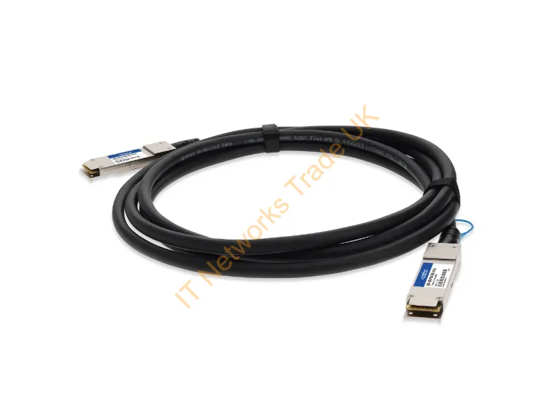 QSFP-100G-PDAC3-5M-AR-AO - Addon Networks Qsfp-100G-Pdac3-5M-Ar-Ao Infiniband/Fibre Optic Cable 137.8" (3.5 M) Qsfp28 Twinax Black