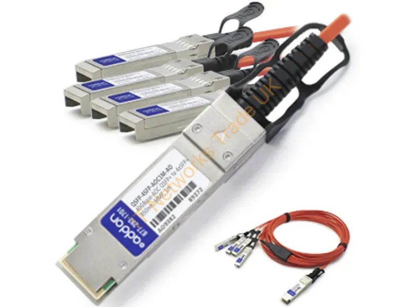 QSFP-4SFP-AOC7M-AO - Addon Networks Qsfp-4Sfp-Aoc7M-Ao Infiniband/Fibre Optic Cable 275.6" (7 M) Qsfp+ 4Xsfp+