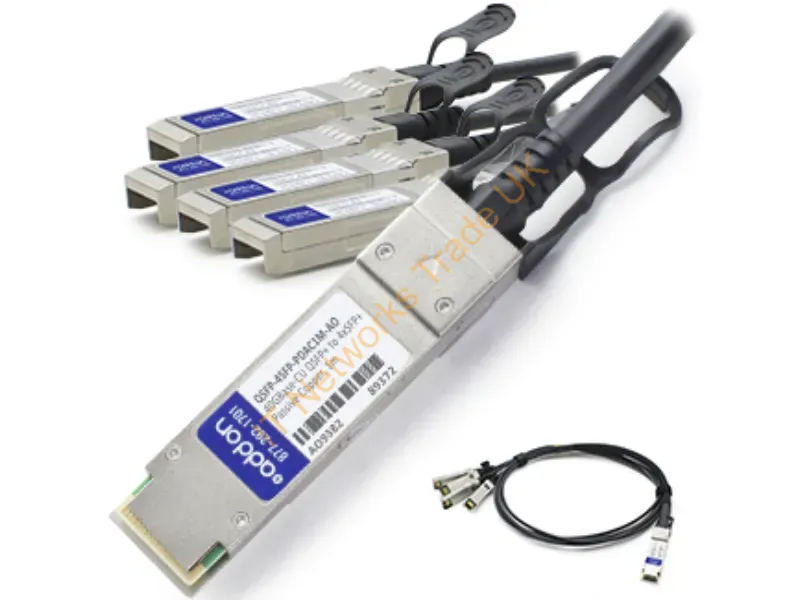 QSFP-4SFP-PDAC4M-AO - Addon Networks Qsfp-4Sfp-Pdac4M-Ao Infiniband/Fibre Optic Cable 157.5" (4 M) Qsfp+ 4Xsfp+ Black