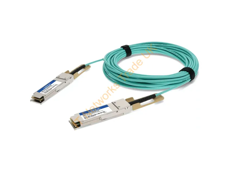 QSFP-OTU4-AOC1M-AO - Addon Networks Qsfp-Otu4-Aoc1M-Ao Infiniband/Fibre Optic Cable 39.4" (1 M) Qsfp28 Turquoise
