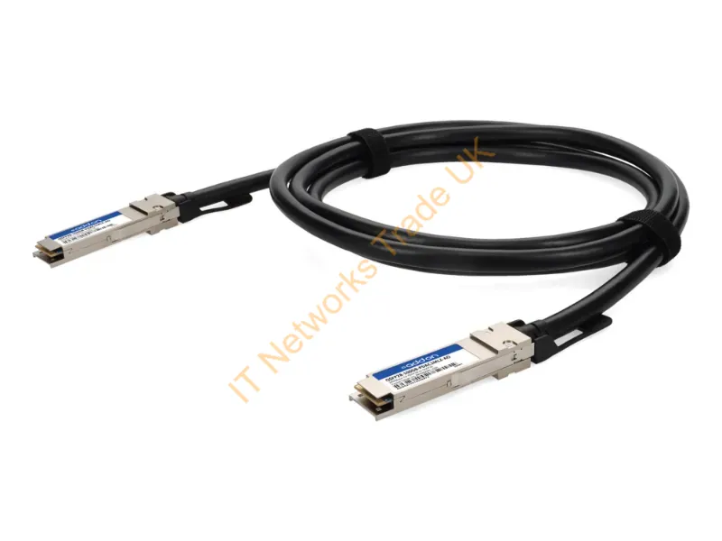 QSFP28100GBPDAC1MLZA - Addon Networks Qsfp28-100Gb-Pdac1Mlz-Ao Infiniband/Fibre Optic Cable 39.4" (1 M) Dac Black