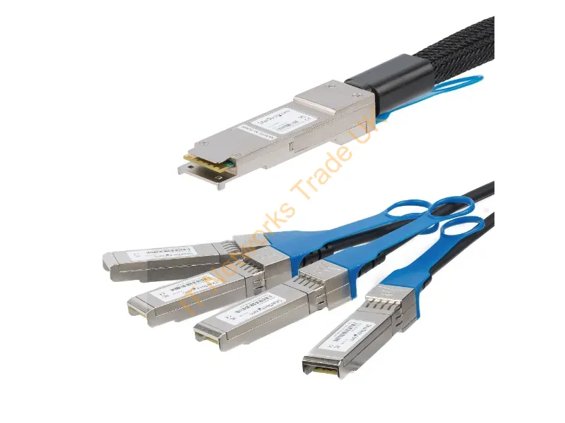 StarTech.com Cisco QSFP-4SFP10G-CU5M Compatible QSFP+ to 4x SFP+ 5 m 16.4 ft Network Ethernet Cables