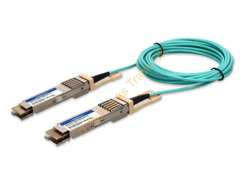QSFPDD4-400G-AOC0-5M-AO - Addon Networks Qsfpdd4-400G-Aoc0-5M-Ao Infiniband/Fibre Optic Cable 19.7" (0.5 M) Qsfp-Dd Aoc Aqua Color