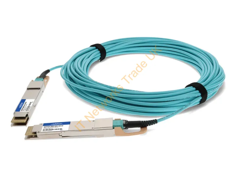 QSFPDD4-400G-AOC1-5M-AO - Addon Networks Qsfpdd4-400G-Aoc1-5M-Ao Infiniband/Fibre Optic Cable 59.1" (1.5 M) Qsfp-Dd Aoc Turquoise
