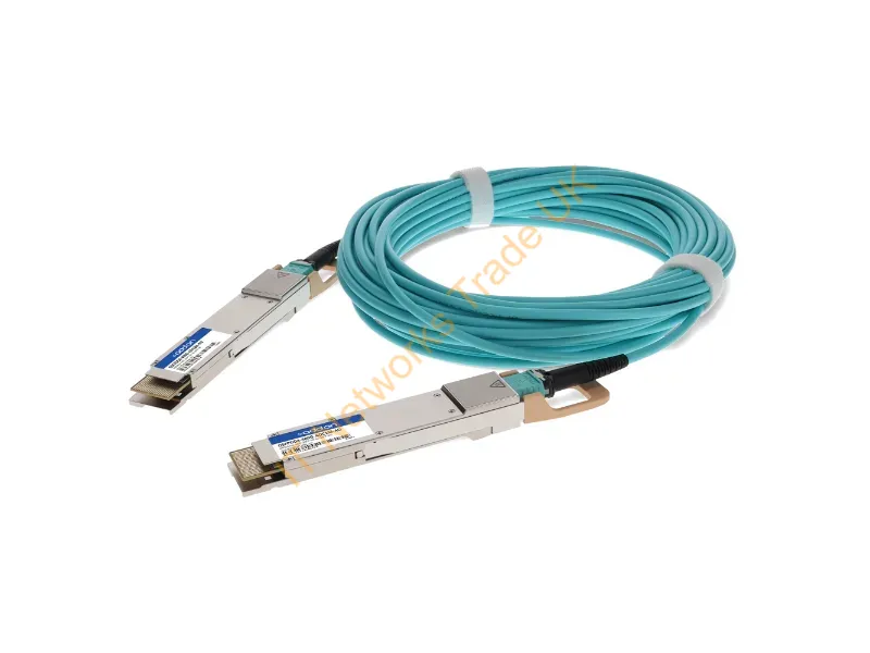 QSFPDD4-400G-AOC1M-AO - Addon Networks Qsfpdd4-400G-Aoc1M-Ao Infiniband/Fibre Optic Cable 39.4" (1 M) Qsfp-Dd Aoc Aqua Color