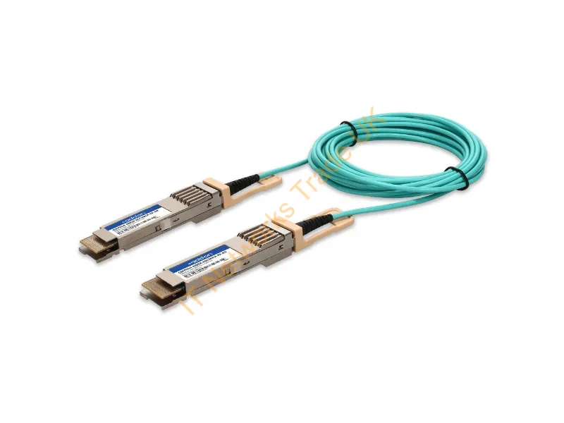 QSFPDD4-400GB-AOC5MLP-AR-AO - Addon Networks Qsfpdd4-400Gb-Aoc5Mlp-Ar-Ao Infiniband/Fibre Optic Cable 196.9" (5 M) Qsfp-Dd Aoc Aqua Color