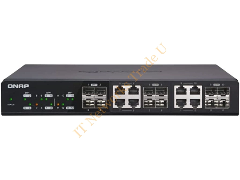 QSW-1208-8C-US QNAP QSW-1208-8C-US 12-Port Unmanaged 10Gbe Network Switch