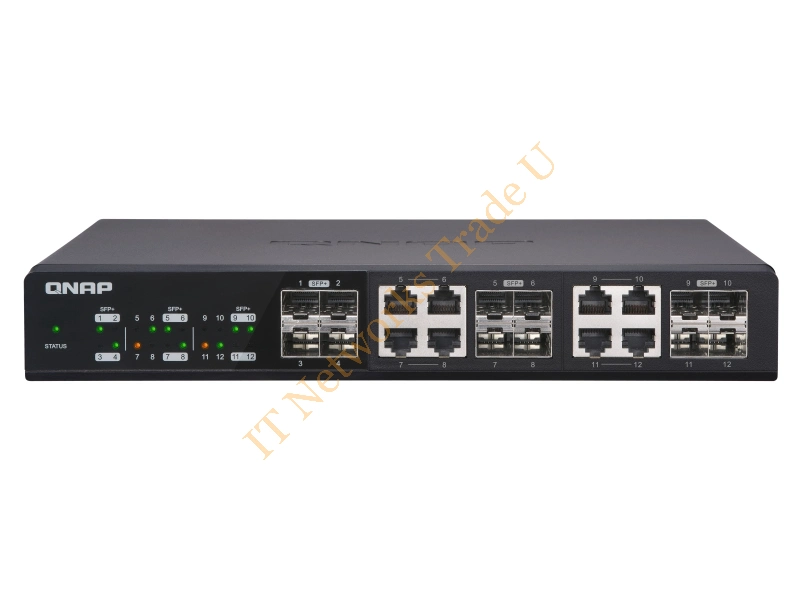 QSW-1208-8C - QNAP QSW-1208-8C Unmanaged None Black network switch