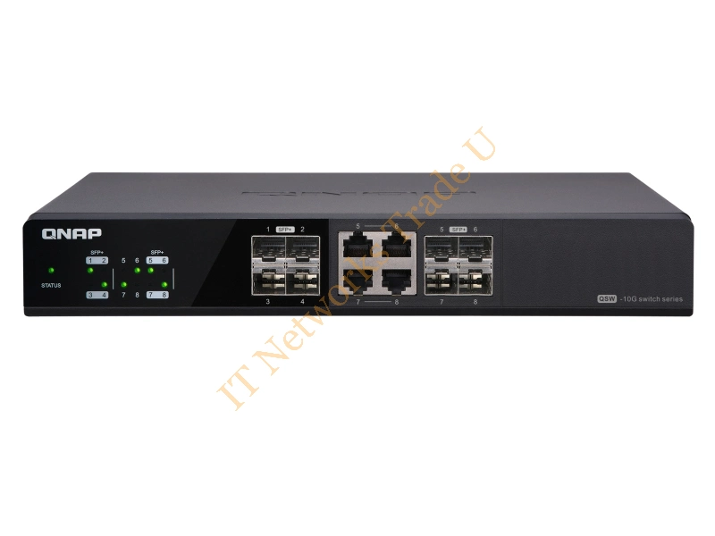 QSW-804-4C - QNAP QSW-804-4C Unmanaged None Black network switch