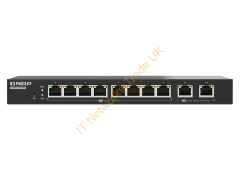 QSW-L2110-10T - QNAP QSW-L2110-10T 8 ports 2.5GbE RJ45 2 ports 10GbE RJ45 lite managed switch