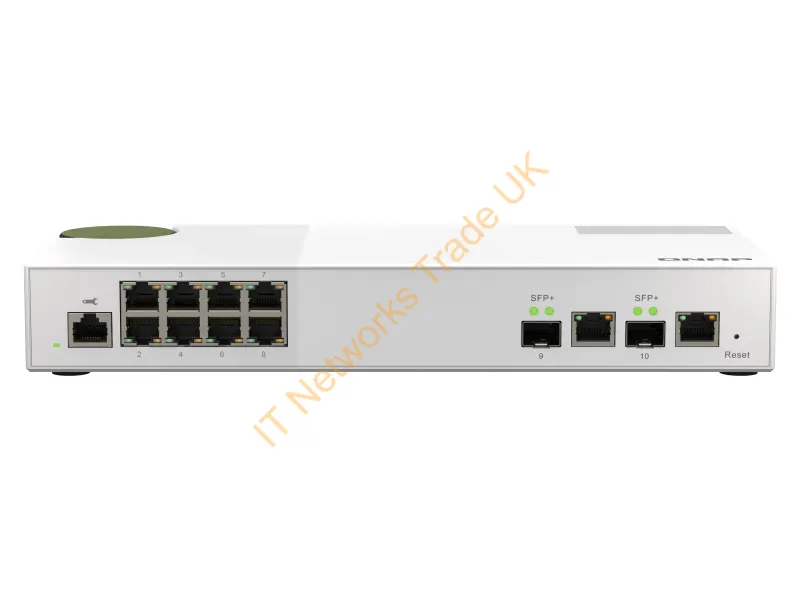 QSW-M2108-2C - Qnap Qsw-M2108-2C Network Switch Managed L2 2.5G Ethernet (100/1000/2500) Gray, White