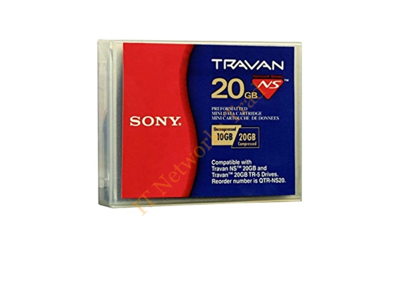 QTRNS20 Sony Travan TR-5 Data Cartridge Travan TR5 10GB (Native) / 20GB (Compressed) Tape Media Storage