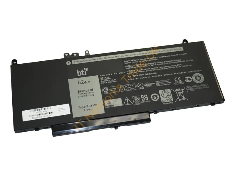 R0TMP-BTI - Bti R0Tmp- Industrial Rechargeable Battery Lithium-Ion (Li-Ion) 8157 Mah 7.6 V