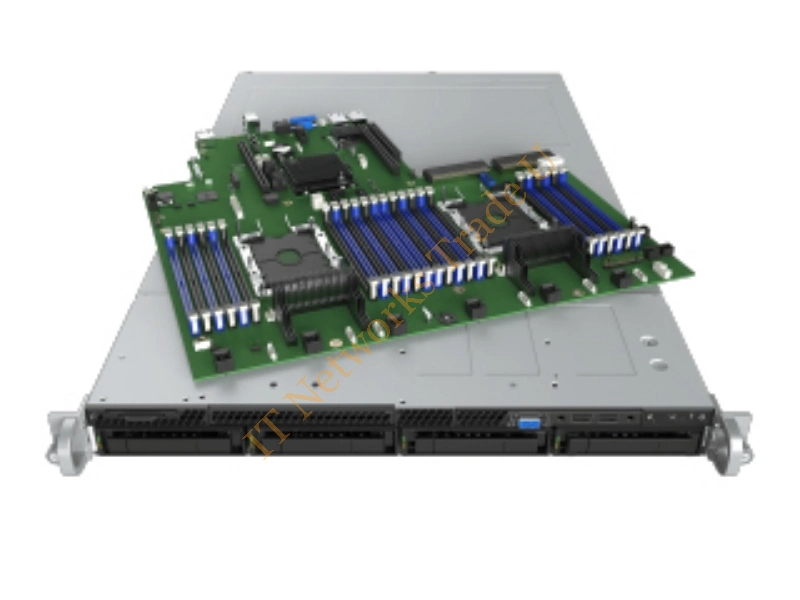 R1304WFTYS - Intel R1304WFTYS C624 Socket P 1U Black, Silver server barebone