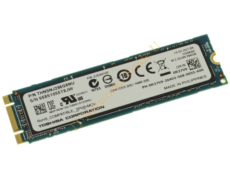 R37V9 Dell 256GB Multi-Level Cell (MLC) SATA 6Gb/s M.2 2280 Solid State Drive SSD Storage