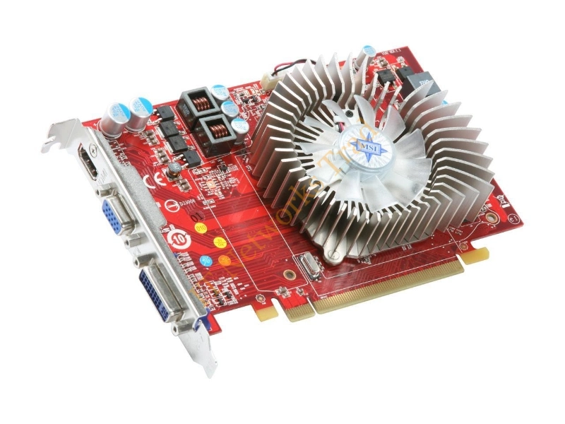 R4670-MD1G MSI Radeon HD4670 1GB DDR3 VGA/DVI/HDMI PCI Express Video Graphics Card