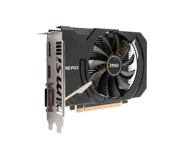 R560AI4C MSI RX 560 AERO ITX 4G OC 4GB GDDR5 128-Bit HDMI / DisplayPort / Dual-Link DVI-D PCI Express x16 Video Graphics Card