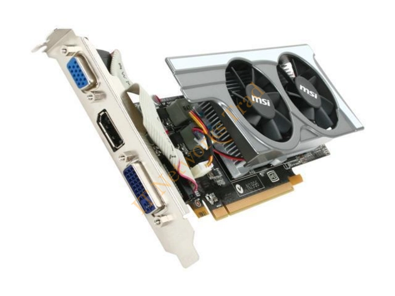 R5670-PD512 MSI Radeon HD 5670 512MB GDDR5 128-Bit PCI Express x16 2.1 Dual DVI/ D-Sub/ HDMI/ DisplayPort/ HDCP Support Video Graphics Card