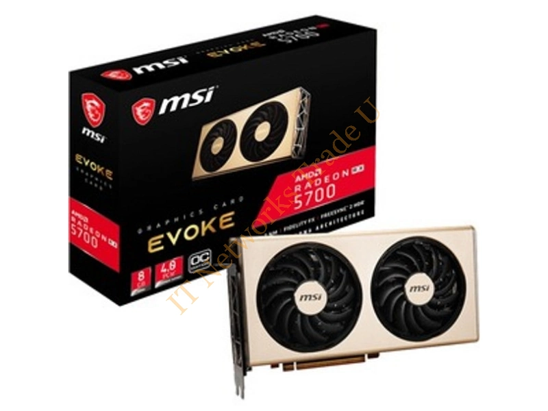 R5700EVC MSI R5700EVC AMD Radeon RX 5700 EVOKE OC 8GB GDDR6 HDMI/3Displayport PCI-Express 4.0 Video Graphic Card