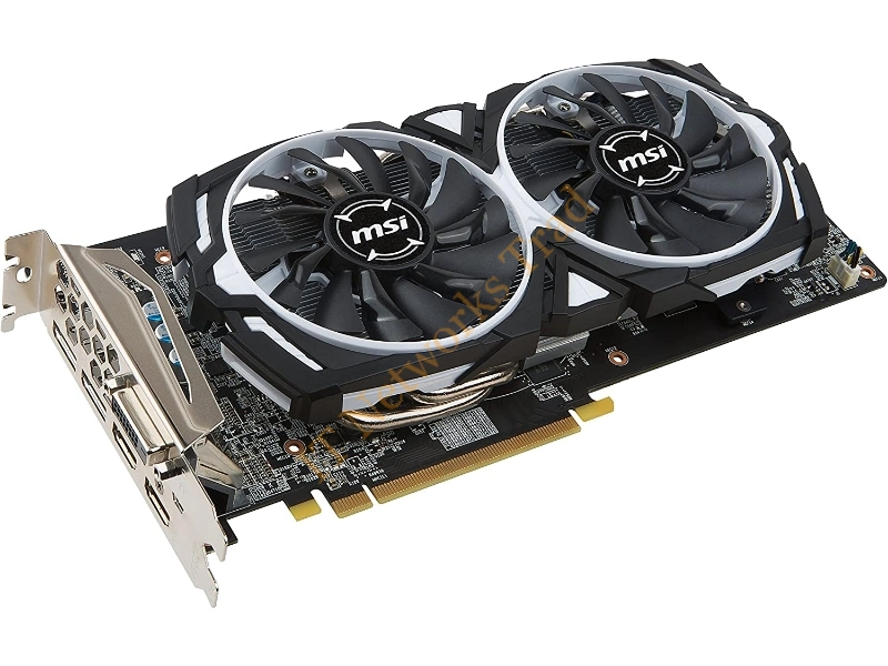 R580AR8C MSI Armor RX 580 Radeon 8GB GDDR5 PCI Express 3.0 x16 Video Graphics Card