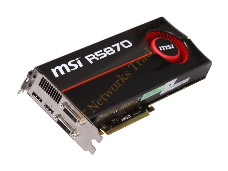 R5870-PM2D1G MSI ATI Radeon HD 5870 1GB GDDR5 256-Bit PCI Express 2.0 x16 Video Graphics Card