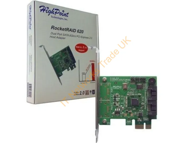 R620A HP Rocket Dual Port SATA 6Gb/s PCI Express x2.0 Host Bus Adapter Raid Controller