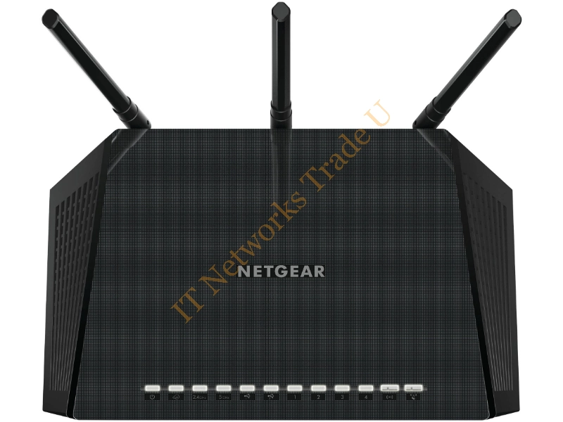 R6400-100PES - Netgear R6400 Dual-band (2.4 GHz / 5 GHz) Gigabit Ethernet Black network wireless router