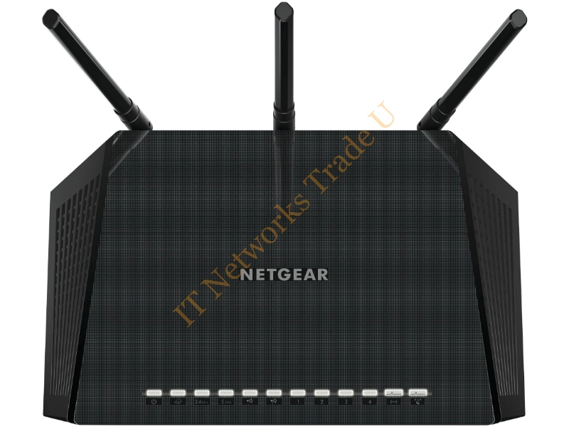 R6400-100UKS - Netgear R6400 Dual-band (2.4 GHz / 5 GHz) Gigabit Ethernet Black network wireless router