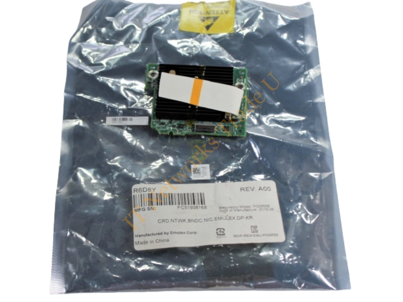 R6D8Y Dell Emulex OneConnect OCM14102-N6-D 2-Port 10GbE PCI Express 3.0 Network Interface Card