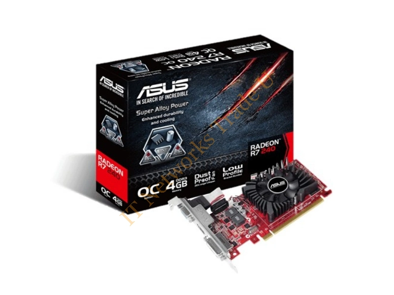 ASUS R7240-OC-4GD3-L Radeon R7 240 4GB GDDR3 graphics card