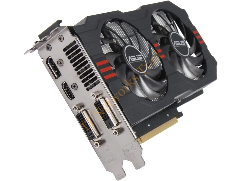 R7250X-2GD5 ASUS Radeon R7 250x 2GB 128-Bit DDR5 PCI Express 3.0 2 DVI/ HDMI/ D-Sub/ Display Port/ HDCP Support Video Graphics Card