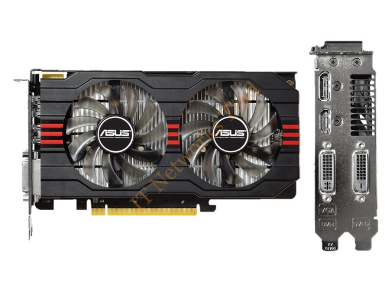 R7250X2GD5 ASUS Radeon R7 250x 2GB DDR5 VGA DVI HDMI DP DIGI+VRM PCI Express 3.0 Video Graphics Card