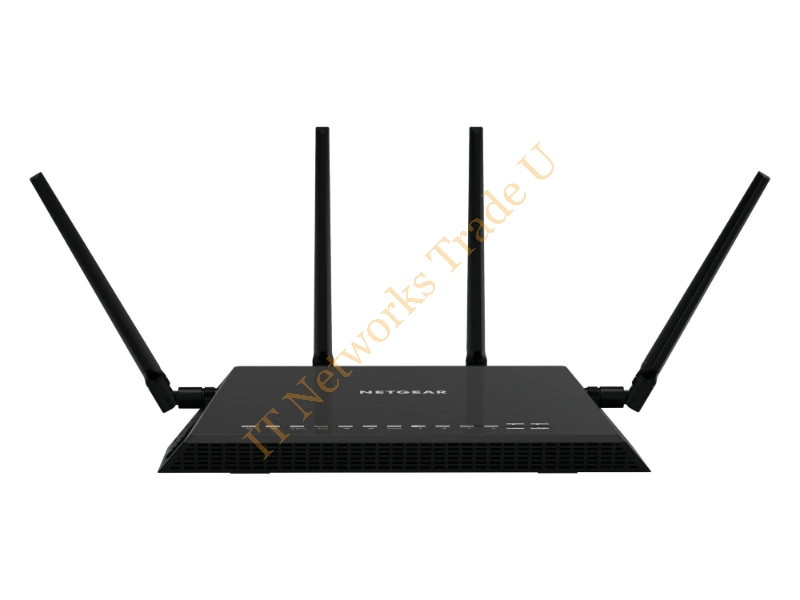 R7800-100UKS - Netgear R7800 Dual-band (2.4 GHz / 5 GHz) Gigabit Ethernet Black network wireless router