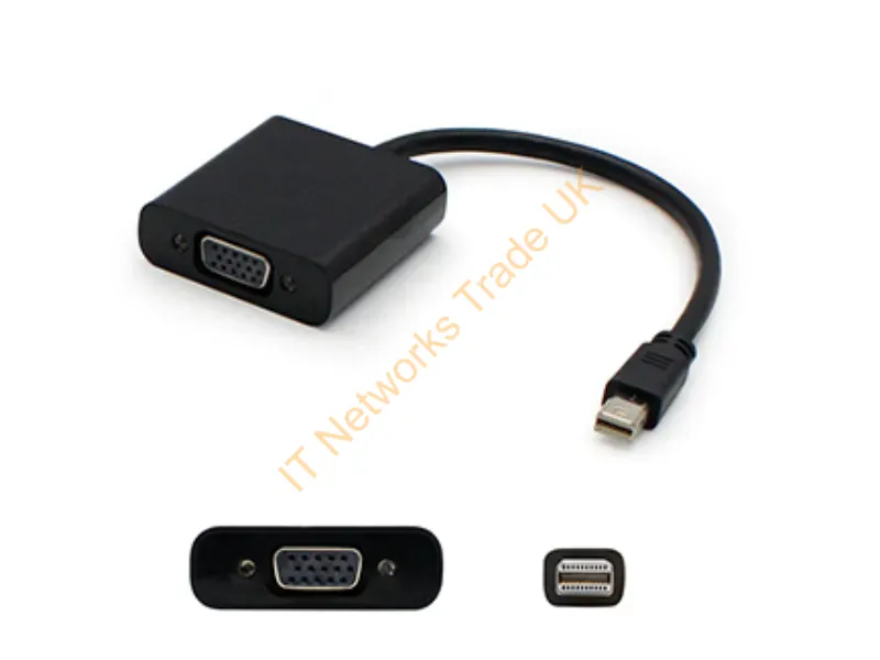 R7X-00018-AO-5PK - Addon Networks R7X-00018-Ao-5Pk Video Cable Adapter 7.87" (0.2 M) Mini Displayport Vga (D-Sub) Black