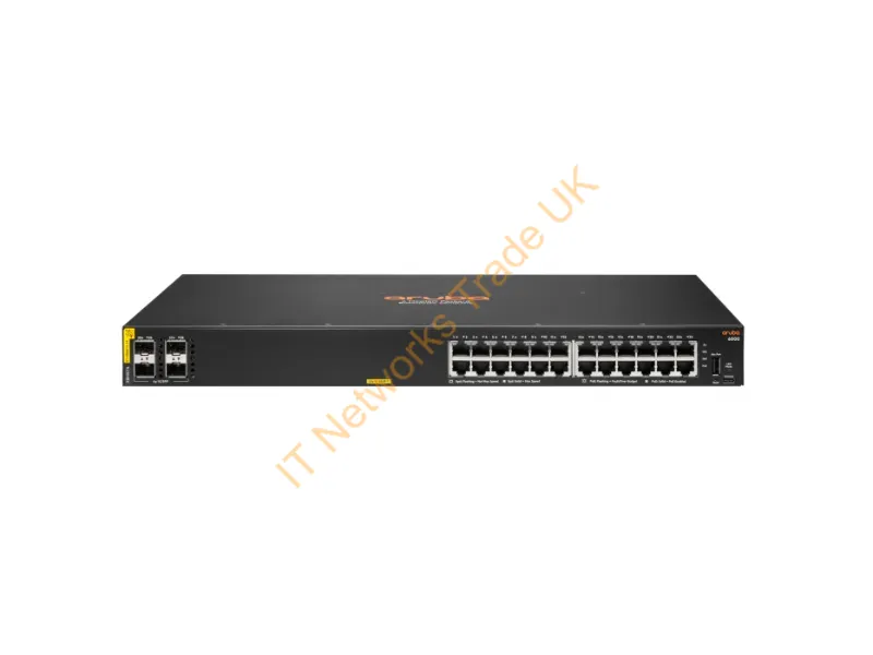 R8N87A#ABA - Hpe Aruba Networking Aruba 6000 24G Class4 Poe 4Sfp 370W Managed L3 Gigabit Ethernet (10/100/1000) Power Over Ethernet (Poe) 1U