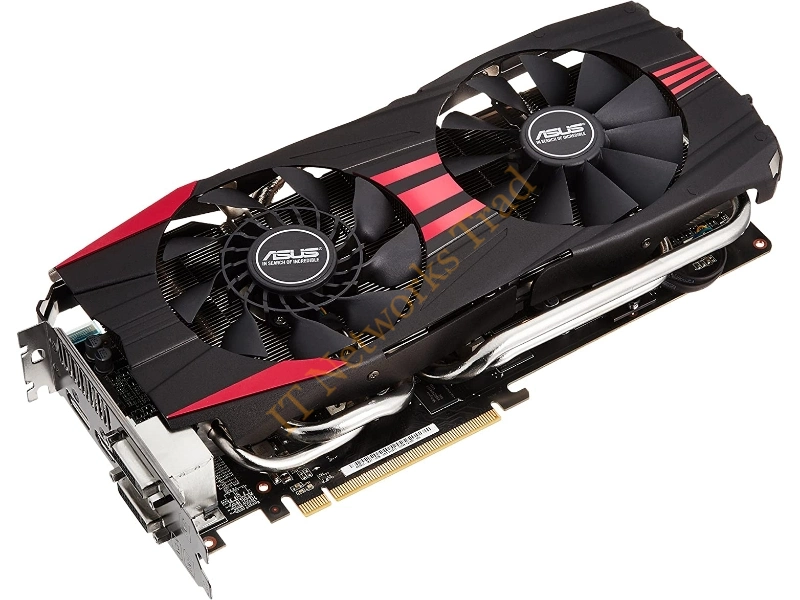 R9280X-DC2T-3GD5 ASUS AMD Radeon R9 280X 3GB GDDR5 384-Bit PCI Express 3.0 x16 Video Graphics Card
