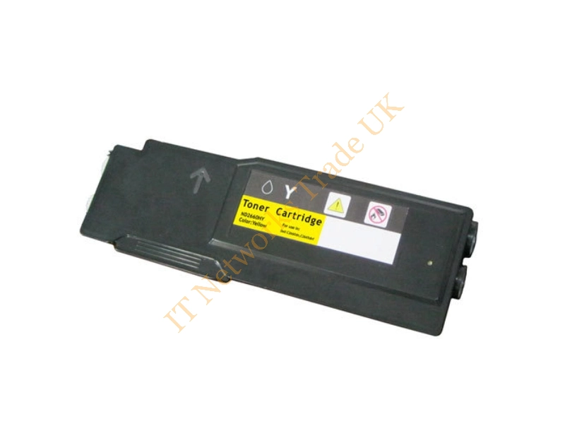 R9PYX Dell Yellow Toner Cartridge  Color Laser Printer C2660dn / Color Multifunction Printer C2665dn