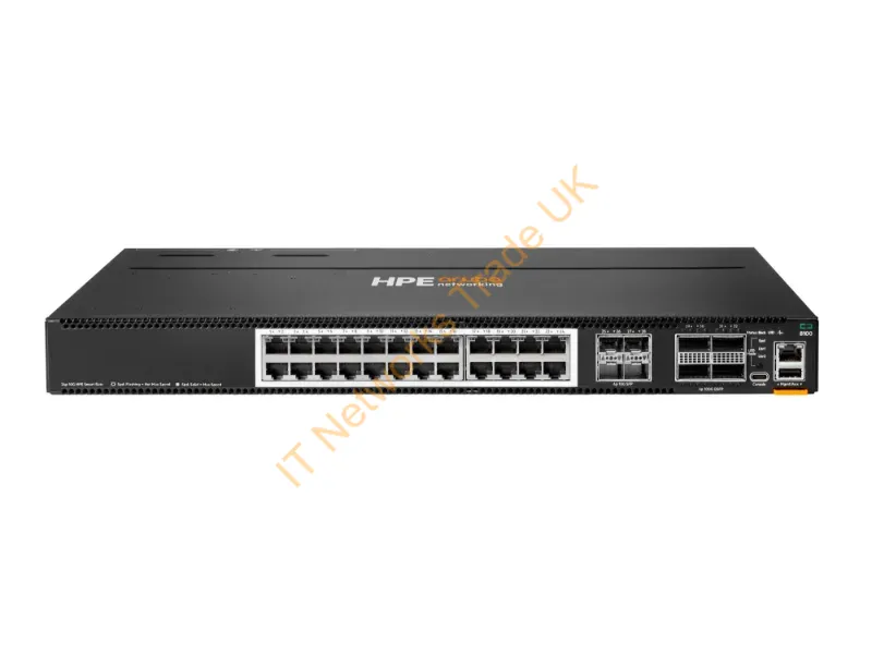 R9W88A - Hpe Aruba Networking Cx 8100 24X10G Base-T 4X10G Sfp+ 4X40/100G Qsfp28 Fb 3Fan 2Ac Psu Sw Bdl